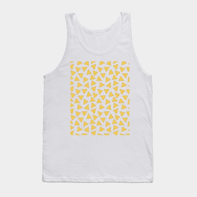 NACHO FOOD PATTERN Tank Top by deificusArt